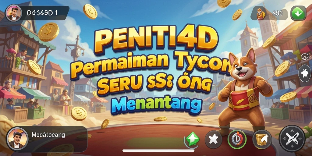 Screenshot utama PENITI4D menampilkan pengalaman gameplay Tycoon yang dinamis.