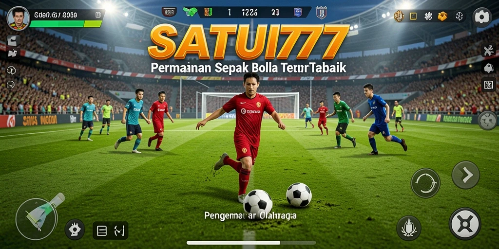 Tampilan menarik dari permainan sepak bola SATU77 dengan aksi yang mendebarkan.